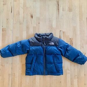 The North Face - Puffer Puffy Zip Winter Jacket - 2T - Blue and Grey
